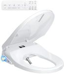 GAICOM Electric Bidet Toilet Seat Elongated, Instant Warm Water, Heated Seat & Warm Air Dryer, Self-Cleaning Nozzle, Remote Control, Soft Close, Night Light, Easy Installation