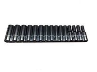 Stanley Proto J54207 15 Piece 12 Point 1/2" Drive Metric Socket Set