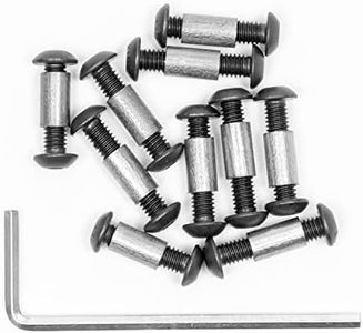 BPS Knives 10 Pack Handle Screws Rivets Bolts Fasteners with Hex Key - DIY Knife - Essential Knife Making Supplies for Fixed Blade Knives - Knife Screw - Knife Making Supplies
