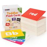 Toddler Flash Cards - 101 Cards - 202 Sides - Learn Shapes, Numbers, Colours, Body Parts, Counting, Letters & more - Fun Learning & Educational Flashcards