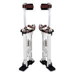 Voilamart Decorators Stilts Adjustable Aluminum Drywall Stilts Lifts Tool for Painter Taping Cleaning Ceiling Finishing,18"-30"