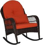 COSTWAY Garden Rattan Rocking Chair