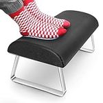 Foot Rest Under Desk, Soft Footrest Under Desk Ergonomic Foot Rest Desk Footstool for Office Home Use, Washable and Sturdy (Black)