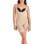 Maidenform Women's Take Inches Off - Unitard Bodysuit, Beige (Body Blush), XL