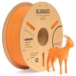 ELEGOO PLA+ Filament 1.75mm Orange 1KG, PLA Plus Tougher and Stronger 3D Printer Filament, Dimensional Accuracy +/- 0.02mm, 1kg Cardboard Spool(2.2lbs) for Most FDM 3D Printers