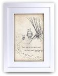 HWC Trading FR Winnie the Pooh Spell Feel Love A3 Framed Printed Quote Nursery Print Baby Shower Room Gifts New Born Bedroom Gift Print Photo Picture Frame Display