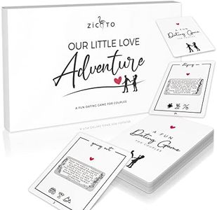 ZICOTO 40 Fun Date Night Ideas for Couples - The Perfect Scratch Off Card Deck Game for Unique Date Night Adventures - Great for Him/Your Boyfriend, Husband, Girlfriend or Wife