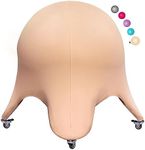 Enovi Starfish Ball Chair, Yoga Ball Chair Exercise Ball Chair Ergonomic Design for Home Office Desk, Stability Ball & Balance Ball Seat to Relieve Back Pain, 24IN, WB…