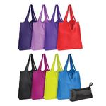 Oxford Grocery Bag Pack - Recycled, Reusable, Machine Washable, 8-Pack in Assorted Colors with Large Storage Space