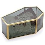 Hipiwe Gold Black Glass Coffin Box 