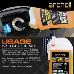 Archoil Diesel Additive 1L – AR6900-D Fuel Treatment