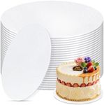 12 PCS Cake Boards 12 Inch Round, 12 Inch Cake Drums, 1/4" Thick Cake Drum, Cake Board Food Grade Cake Base, White Cake Cardboard Circles Bases para Pasteles for Wedding & Party & Pizza Desserts