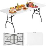 Folding Table 6FT Portable Heavy Du