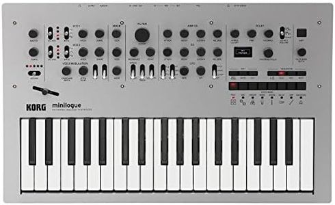 Korg minilogue 37-key Polyphonic Analog Synthesizer w/ 16-step Sequencer, 4 Voices and OLED Oscilloscope (MINILOGUE)