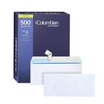 Columbian #9 Security Envelopes, No Window, Self Seal, for Invoices & QuickBooks Statements, 3-7/8 x 8-7/8 Inches, 24 lb White, 500/Box (COLO183)