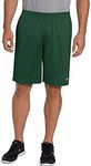 Champion Men's Long Mesh Short with Pockets, Dark Green, Medium