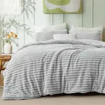 Bedsure Fluffy Comforter Set Queen 