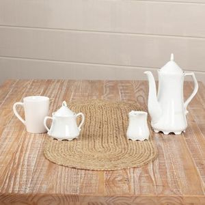 VHC Brands Coastal Farmhouse Jute Table Runner, Natural, 13x36