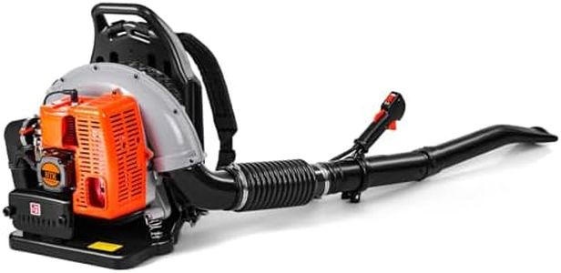 HTK 63 CC Gas Backpack Leaf Blower - 2-Stroke Engine, High-Velocity 665 CFM, Ergonomic Design, Low Vibration, and Cruise Control for Effortless Yard Mastery All Year Round