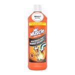 Mr Muscle Drain Unblocker, Sink & Drain Cleaner, Fast Acting Heavy Duty Drain Gel, Dissolves Clogs, Works 3x Better Than Bleach, Safe for All Pipes, 1L