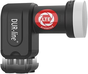 DUR-line + Ultra Quad LNB - 4 participants black - with LTE filter [ test very good*] 4-fold, digital with weather protection, full HD, 4K, premium quality