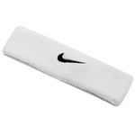 NIKE Men's Unisex Swoosh Headband, Cream/Black, One Size