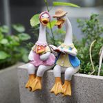 JARPSIRY 2 Pcs Sitting Couple Duck 