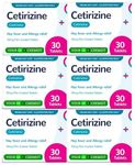 6 Months Supply Cetirizine Hayfever Allergy Tablets 30 x 6 by Your247Chemist