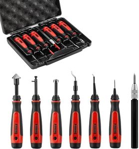 AFA Tooling - Deburring Tool 7 Piece Kit - Deburring and Reamer Tools - Works on Metal, Resin, PVC Pipes, Copper, Plastic and 3D Printed Edges - Plumbing & 3D Printing Burr Removal Reamer Tool