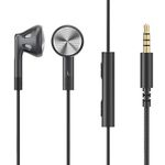 FiiO FF1 3.5mm HiFi Music Wired Bass Earbud 14.2mm Dynamic HD Microphone Earphone for Gaming Meeting Video (Black)