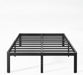 Nordicbed 14 Inch High Heavy Duty Full Size Bed Frame Metal, Platform Bed Frame Full Size No Box Spring Needed, Noise Free, Easy Assembly, Black