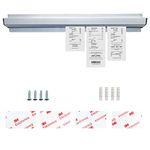 Tab Grabber, Aluminum Check Holder Kitchen with Screws Double-Sided Tape, Ticket Holder Restaurant for Food Catering Cafes Pubs Bars for Hold Orders tabs Papers (20 in)