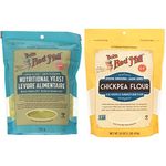 Bobs Red Mill Large Flake Nutritional Yeast, 142 grams & Bob's Red Mill Chickpea Flour (Garbanzo Bean Flour), 454 Grams