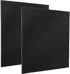 DRERIO 2 pcs ABS Plastic Sheets Boards 3mm Black Plastic Board Sheets Flexible Than Glass Sheet Moldable Than Acrylic Sheet Moldable Plastic Sheets for Craft Fender Liner, Home Decor(40 x 30cm)