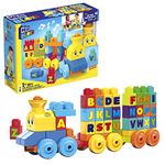 Mega Bloks Fisher-Price ABC Musical Train Building and Construction Toy - Multicolor - 50 Pieces Set