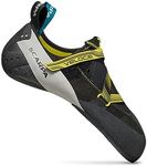 SCARPA Men's Veloce Rock Climbing Shoes for Gym Climbing - Black/Yellow - 9-9.5