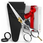 Suvorna Beard scissors for men | Mustache scissors for men | Beard trimming scissors | Grooming scissors men | Barber scissors, 5 inch hair scissors professional | Japanese steel hair cutting scissors