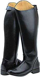 FAMMZ MB-3 Men's Man Horse Riding Mounted Police Patrol Tall Boots with Back Zipper Equestrian Color - Black 10.5 Regular Calf