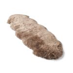 Nordic Sheep Real Sheepskin rug 170x60 | Sheepskin Rugs for Living room and Sofa | Bedside Rugs for Bedrooms | Large Fluffy rug is breathable & heat-regulating in color Light Brown