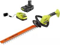 RYOBI ONE+ 18V 22 in. Lithium-Ion Cordless Hedge Trimmer with 2.0 Ah Battery and Charger