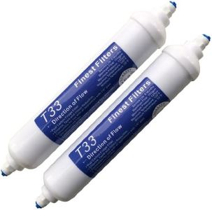 2 x In Line Fridge Water Filters Compatible with Samsung, Daewoo, LG etc