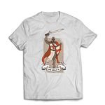 lepni.me Mens T-Shirt God Wills it! The Knight Templar Crusader's Red Cross (XXL White Multi Color)