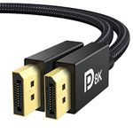 iVANKY VESA Certified DisplayPort Cable 1.4,iVANKY 8K DP Cable 2M,[8K-60hz,4K-144hz,2K-165Hz],HBR3 Support 32.4Gbps,HDCP 2.2,Gold-Plated 8K Display Port Cable Lead for Gaming Monitor,TV,Laptop,PC