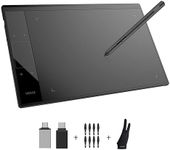 VEIKK A30 Drawing Tablet 10x6 inch Working Area Battery-Free Stylus with Graphic Pen Tablet with a Gesture Touch Pad and 4 hotkeys (8192 Levels Pressure Sensitivity)