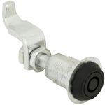 Southco E3-15-15 Series Vise Action Powder Coated Zinc Alloy Tool Operated Compression Latch with Tubular Key Head, Non-Locking, 0.45"-1.07"/2.61"-3" Grip Range, Black