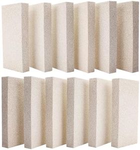 12 Pieces Insulating Fire Brick for Ovens, Kilns, Fireplaces, Forges 9" x 4.5" x 1.25" 2300F Rated Insulating Fire Bricks