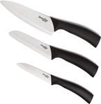 White Ceramic Knife Set - 3-Piece Kitchen Knives Bundle: 6" Chef's, 5" Slicing, and 4" Paring Knife. Lightweight Kitchen Cutlery for Precision Slicing and Cooking by Shenzhen Knives