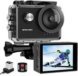 Apexcam 4K 60FPS EIS Action Camera WiFi 20MP Sports Camera 40M Waterproof Underwater Camera 170° Wide-Angle Support External Mic with Remote Control 2x1350mAh Batteries and Kits