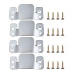 Sectional Couch Connector Furniture Connector Sofa Interlocking Sofa Connector Bracket with Screws, 4 Pack