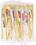 Disposable Toothbrushes with Toothpaste,200 Pack Yellow Hollow Bulk Toothbrushes Individually Wrapped Travel Toothbrush and Toothpaste Kit for Homeless,Nursing Home,Hotel,Charity